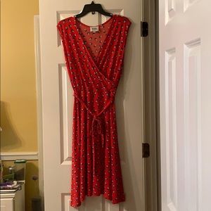 Red Wrap Dress
